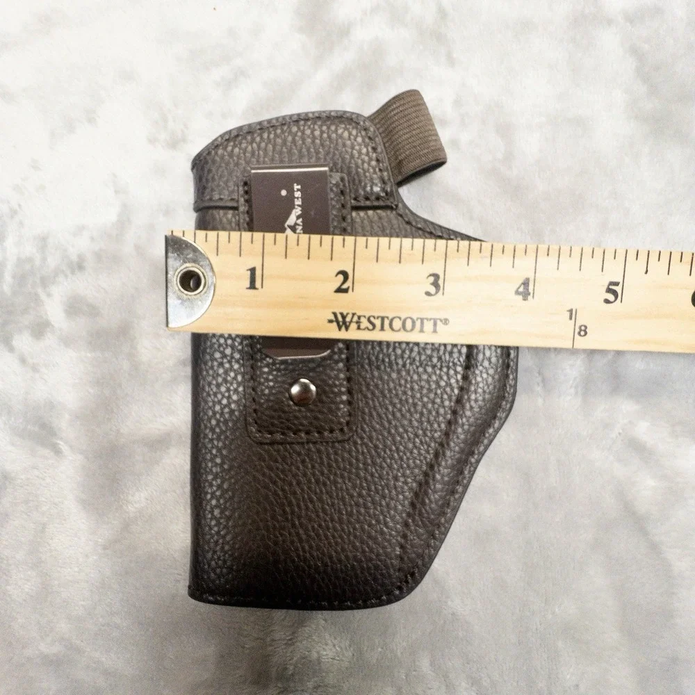Montana West Brown Leather CCW Holster Belt Snap Outdoors Western